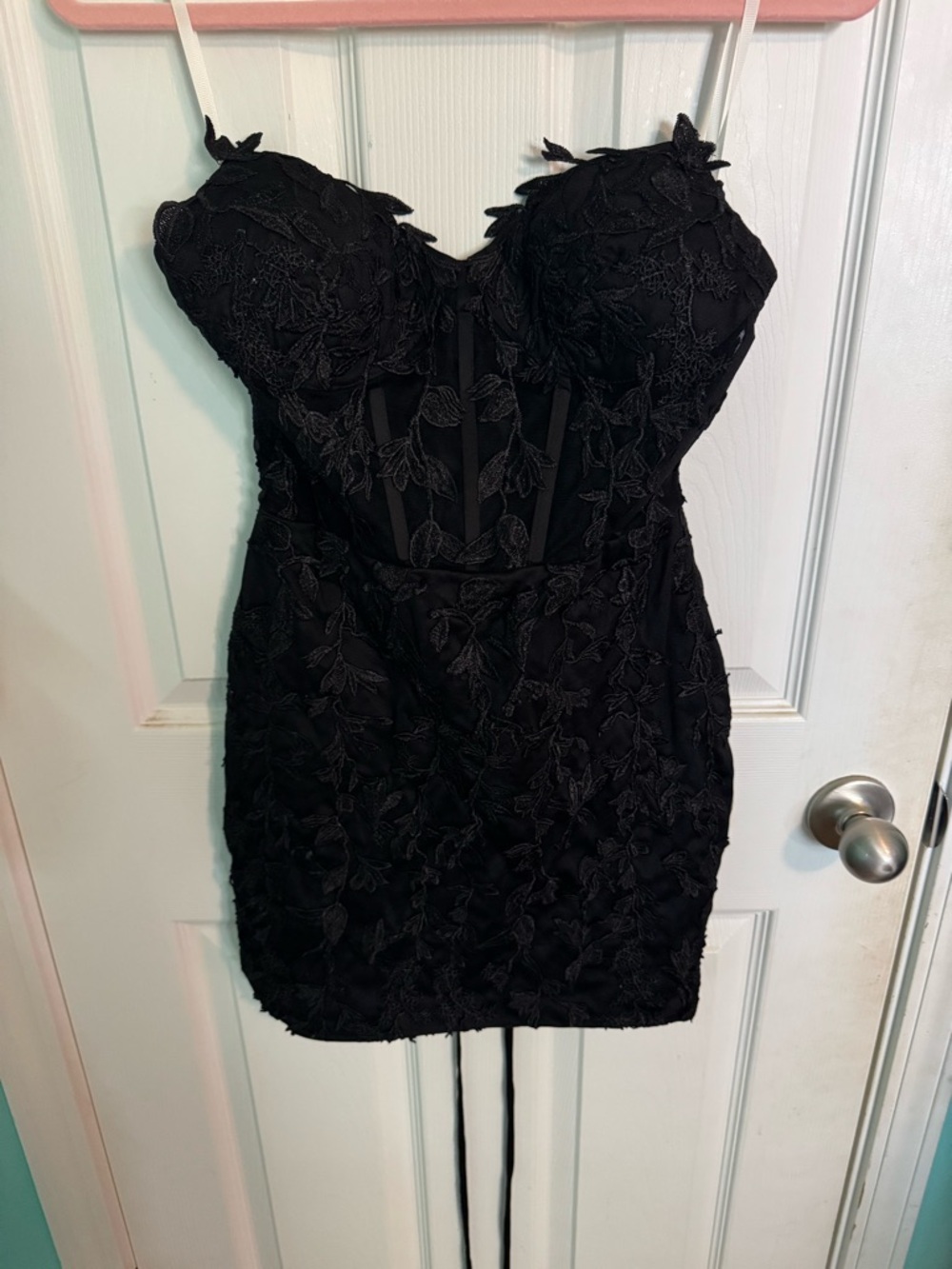 Black Lace Bodycon Dress